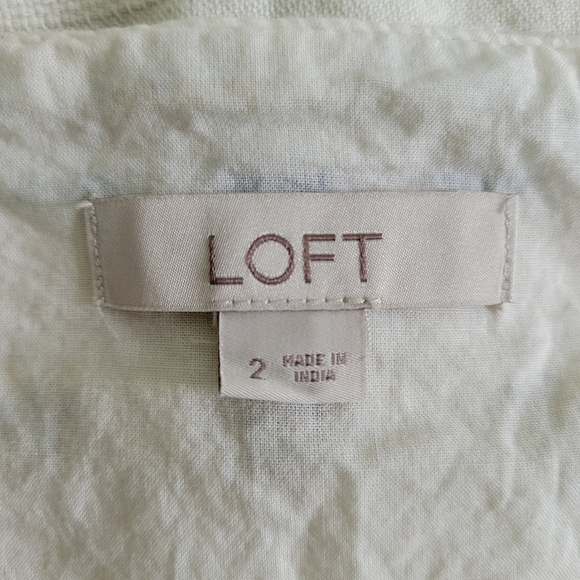 LOFT Bohemian Boucle A-Line Midi Skirt Size 2 /‎ 28 inch - Picture 10 of 11